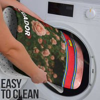 Ecuador Bathroom Set with Rose Garden and Floral Texture Design - Wonder Print Shop