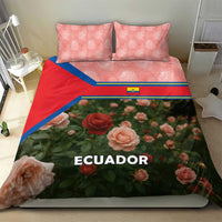 Ecuador Bedding Set with Rose Garden and Floral Texture Design - Wonder Print Shop