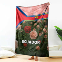 Ecuador Blanket with Rose Garden and Floral Texture Design - Wonder Print Shop