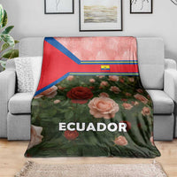 Ecuador Blanket with Rose Garden and Floral Texture Design - Wonder Print Shop