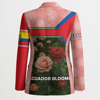 Ecuador Blazer with Rose Garden and Floral Texture Design - Wonder Print Shop