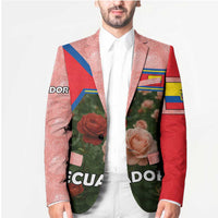 Ecuador Blazer with Rose Garden and Floral Texture Design - Wonder Print Shop