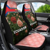 Ecuador Car Seat Cover with Rose Garden and Floral Texture Design - Wonder Print Shop