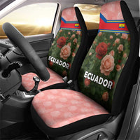 Ecuador Car Seat Cover with Rose Garden and Floral Texture Design - Wonder Print Shop