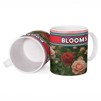 Ecuador Ceramic Mug with Rose Garden and Floral Texture Design - Wonder Print Shop