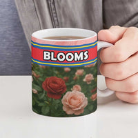 Ecuador Ceramic Mug with Rose Garden and Floral Texture Design - Wonder Print Shop