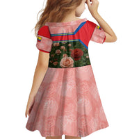 Ecuador Family Matching Off Shoulder Maxi Dress and Hawaiian Shirt with Rose Garden and Floral Texture Design - Wonder Print Shop