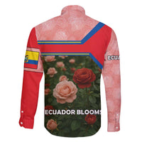 Ecuador Family Matching Puletasi and Hawaiian Shirt with Rose Garden and Floral Texture Design - Wonder Print Shop