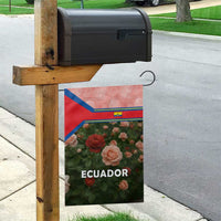 Ecuador Garden Flag with Rose Garden and Floral Texture Design - Wonder Print Shop