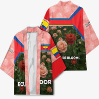 Ecuador Kimono with Rose Garden and Floral Texture Design - Wonder Print Shop