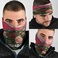 Ecuador Neck Gaiter with Rose Garden and Floral Texture Design TS04