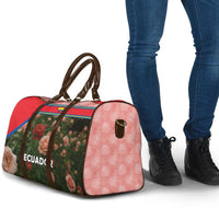 Ecuador Travel Bag with Rose Garden and Floral Texture Design - Wonder Print Shop