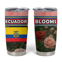 Ecuador Tumbler Cup with Rose Garden and Floral Texture Design - Wonder Print Shop