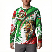 Bulgaria Independence Day Button Sweatshirt Bulgarian Flag Patriotic Lion National Emblem