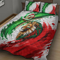 Bulgaria Independence Day Quilt Bed Set Bulgarian Flag Patriotic Lion National Emblem