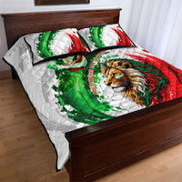 Bulgaria Independence Day Quilt Bed Set Bulgarian Flag Patriotic Lion National Emblem
