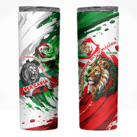 Bulgaria Independence Day Skinny Tumbler Bulgarian Flag Patriotic Lion National Emblem
