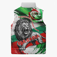 Bulgaria Independence Day Sleeveless Puffer Jacket Bulgarian Flag Patriotic Lion National Emblem