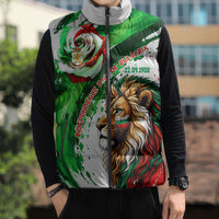 Bulgaria Independence Day Sleeveless Puffer Jacket Bulgarian Flag Patriotic Lion National Emblem