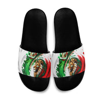 Bulgaria Independence Day Slide Sandals Bulgarian Flag Patriotic Lion National Emblem