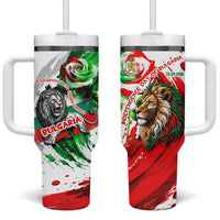 Bulgaria Independence Day Tumbler With Handle Bulgarian Flag Patriotic Lion National Emblem