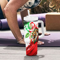 Bulgaria Independence Day Tumbler With Handle Bulgarian Flag Patriotic Lion National Emblem