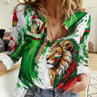 Bulgaria Independence Day Women Casual Shirt Bulgarian Flag Patriotic Lion National Emblem