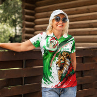 Bulgaria Independence Day Women Polo Shirt Bulgarian Flag Patriotic Lion National Emblem