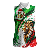 Bulgaria Independence Day Women Sleeveless Polo Shirt Bulgarian Flag Patriotic Lion National Emblem