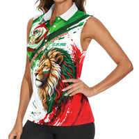 Bulgaria Independence Day Women Sleeveless Polo Shirt Bulgarian Flag Patriotic Lion National Emblem