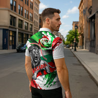 Bulgaria Independence Day Zipper Polo Shirt Bulgarian Flag Patriotic Lion National Emblem