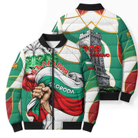 Bulgaria Independence Day 1908 Bomber Puffer Jacket Veliko Tarnovo Monument National Flag Patriot