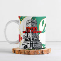 Bulgaria Independence Day 1908 Ceramic Mug Veliko Tarnovo Monument National Flag Patriot