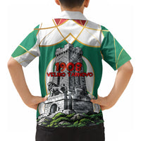 Bulgaria Independence Day 1908 Kid Hawaiian Shirt Veliko Tarnovo Monument National Flag Patriot