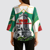 Bulgaria Independence Day 1908 Kimono Sleeve Blouse Veliko Tarnovo Monument National Flag Patriot
