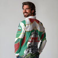 Bulgaria Independence Day 1908 Long Sleeve Polo Shirt Veliko Tarnovo Monument National Flag Patriot