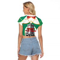 Bulgaria Independence Day 1908 Raglan Cropped T Shirt Veliko Tarnovo Monument National Flag Patriot