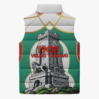 Bulgaria Independence Day 1908 Sleeveless Puffer Jacket Veliko Tarnovo Monument National Flag Patriot
