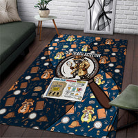 Jimothy The Raccoon The Trash Detective Area Rug Funny Noir Sleuth Missing Snacks Crime Mystery