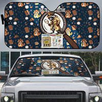 Jimothy The Raccoon The Trash Detective Auto Sun Shade Funny Noir Sleuth Missing Snacks Crime Mystery