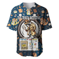 Jimothy The Raccoon The Trash Detective Baseball Jersey Funny Noir Sleuth Missing Snacks Crime Mystery