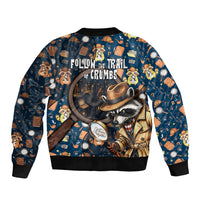 Jimothy The Raccoon The Trash Detective Bomber Jacket Funny Noir Sleuth Missing Snacks Crime Mystery