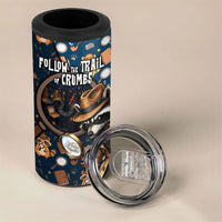 Jimothy The Raccoon The Trash Detective 4 in 1 Can Cooler Tumbler Funny Noir Sleuth Missing Snacks Crime Mystery