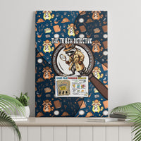 Jimothy The Raccoon The Trash Detective Canvas Wall Art Funny Noir Sleuth Missing Snacks Crime Mystery