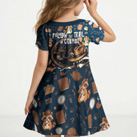 Jimothy The Raccoon The Trash Detective Kid Short Sleeve Dress Funny Noir Sleuth Missing Snacks Crime Mystery