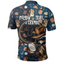 Jimothy The Raccoon The Trash Detective Polo Shirt Funny Noir Sleuth Missing Snacks Crime Mystery