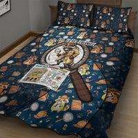 Jimothy The Raccoon The Trash Detective Quilt Bed Set Funny Noir Sleuth Missing Snacks Crime Mystery