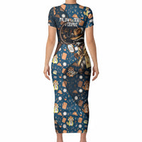 Jimothy The Raccoon The Trash Detective Short Sleeve Bodycon Dress Funny Noir Sleuth Missing Snacks Crime Mystery