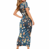 Jimothy The Raccoon The Trash Detective Short Sleeve Bodycon Dress Funny Noir Sleuth Missing Snacks Crime Mystery