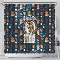 Jimothy The Raccoon The Trash Detective Shower Curtain Funny Noir Sleuth Missing Snacks Crime Mystery